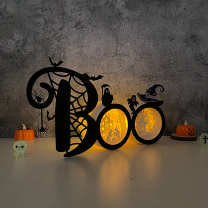 BOO – 3D Box SVG File for Cricut & Silhouette