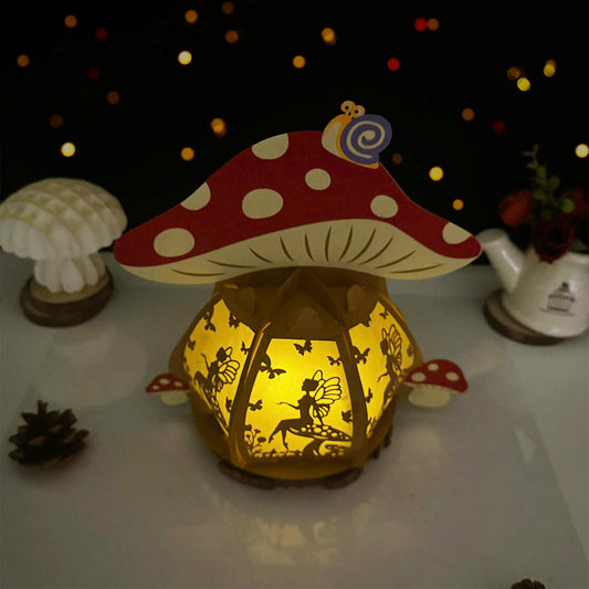 Mushroom Fairy - 3D Fairy Lantern File  - Cricut File  - VEKTOR KRAFT