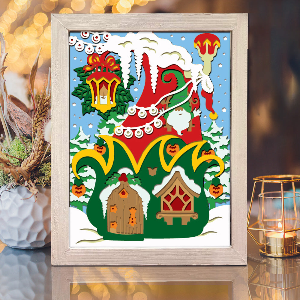 Christmas House 2 – 3D Shadow Box SVG File for Cricut & Silhouette