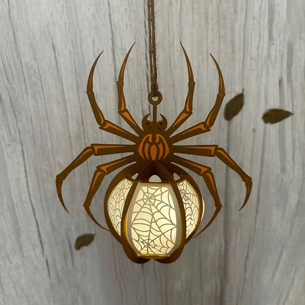 Spider 2 - 3D Halloween Paper Lantern File - Cricut File  - VEKTOR KRAFT