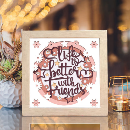 Friend Quote 2 – 3D Shadow Box SVG File for Cricut & Silhouette