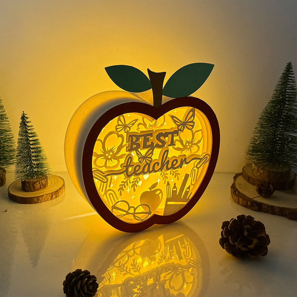 Best Teacher – 3D Box SVG File for Cricut & Silhouette