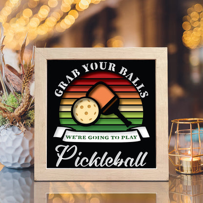 Pickleball – 3D Shadow Box SVG File for Cricut & Silhouette
