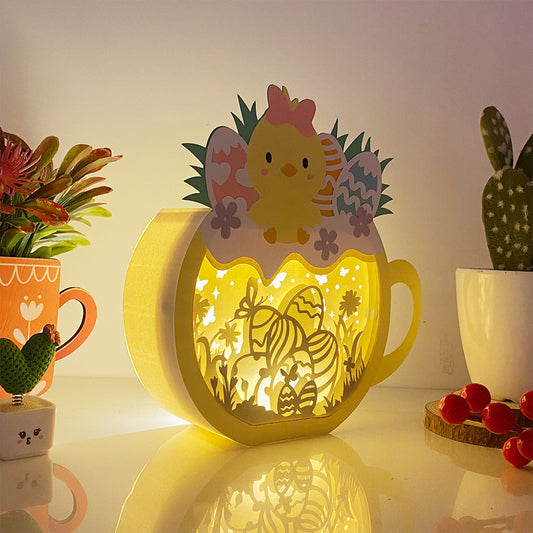 Easter Eggs – 3D Chick Cup Box File - Cricut File - VEKTOR KRAFT