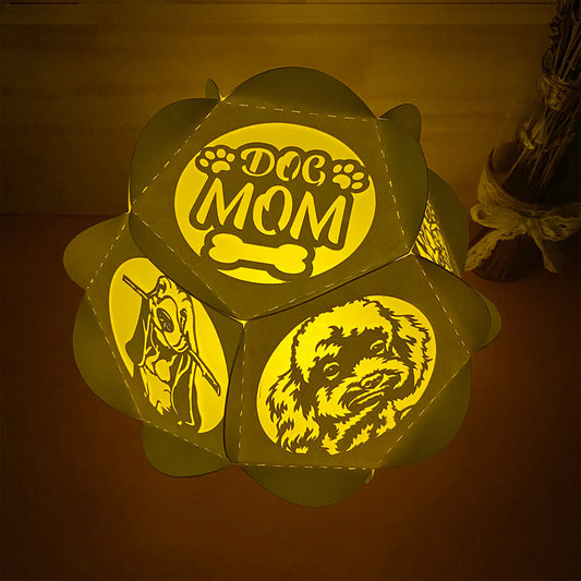 Dog - 3D Pentagon Lantern File - Cricut File - VEKTOR KRAFT