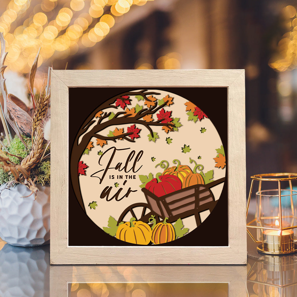 Fall is in the Air – 3D Shadow Box SVG File for Cricut & Silhouette