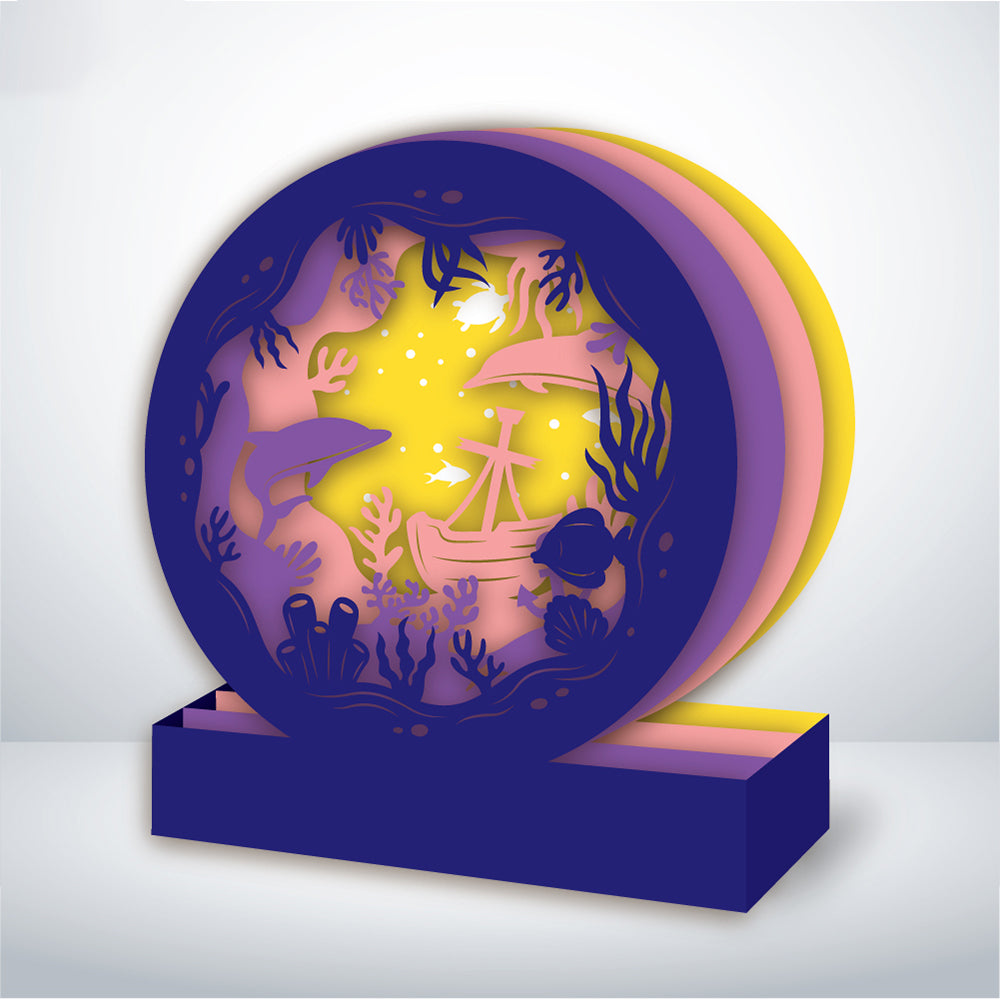 Seabed – 3D Pop-Up Card SVG File for Cricut & Silhouette