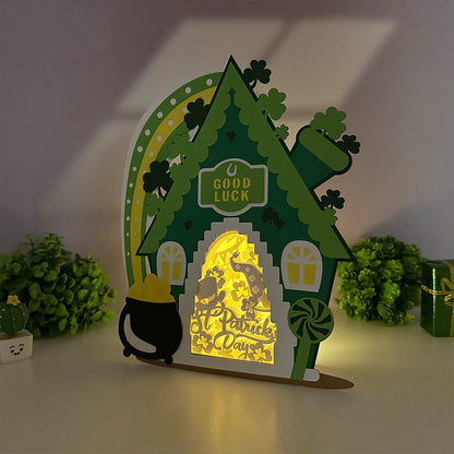 St.Patrick's Day 3 – 3D House Box 3 File - Cricut File - VEKTOR KRAFT