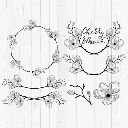 Cherry Blossom – 3D Lightbox SVG File for Cricut & Silhouette