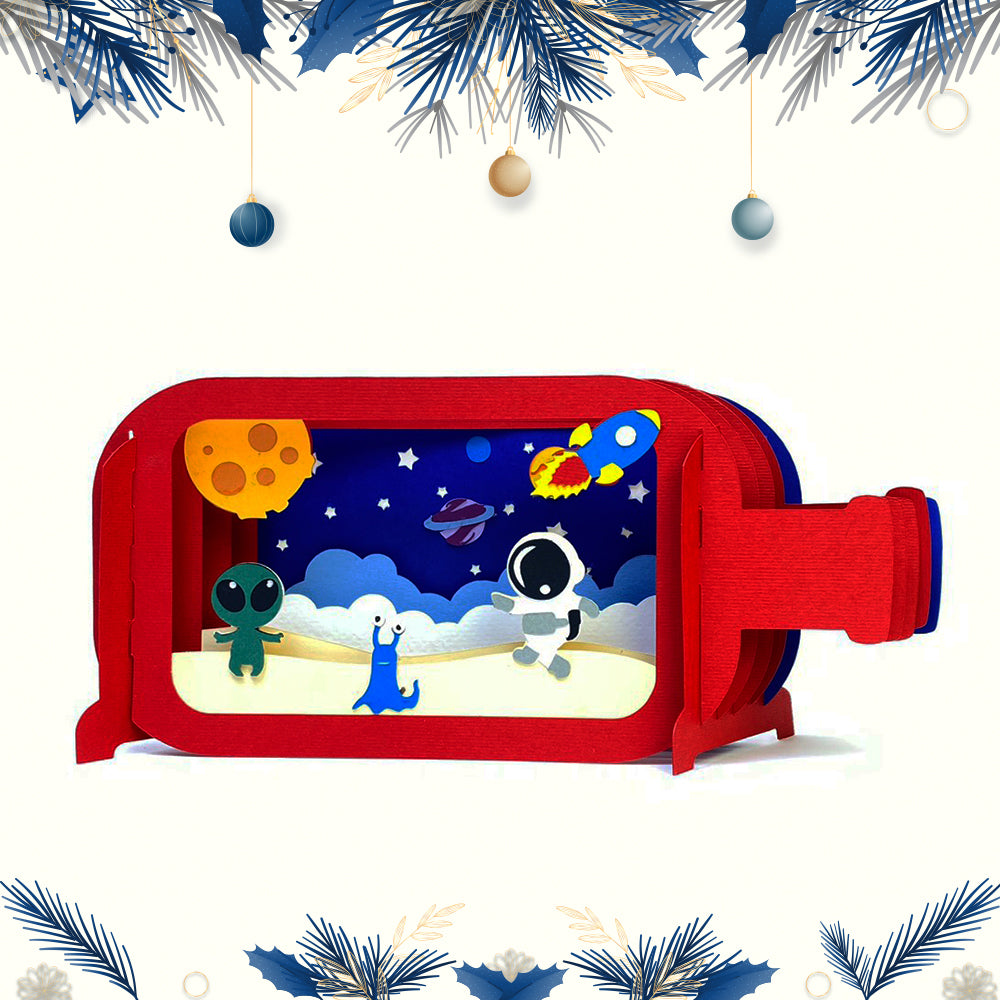 Astronaut – 3D Pop-Up Card SVG File for Cricut & Silhouette