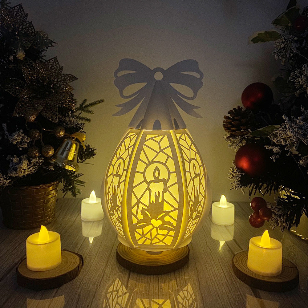 Candle – 3D Lantern SVG File for Cricut & Silhouette