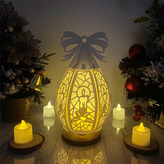Candle  - 3D Droplet Lantern File  - Cricut File  - VEKTOR KRAFT