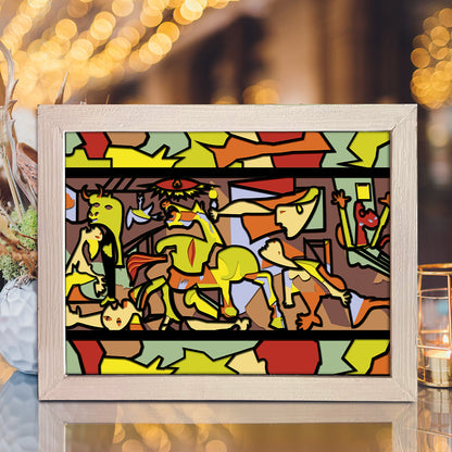 Guernica – 3D Shadow Box SVG File for Cricut & Silhouette