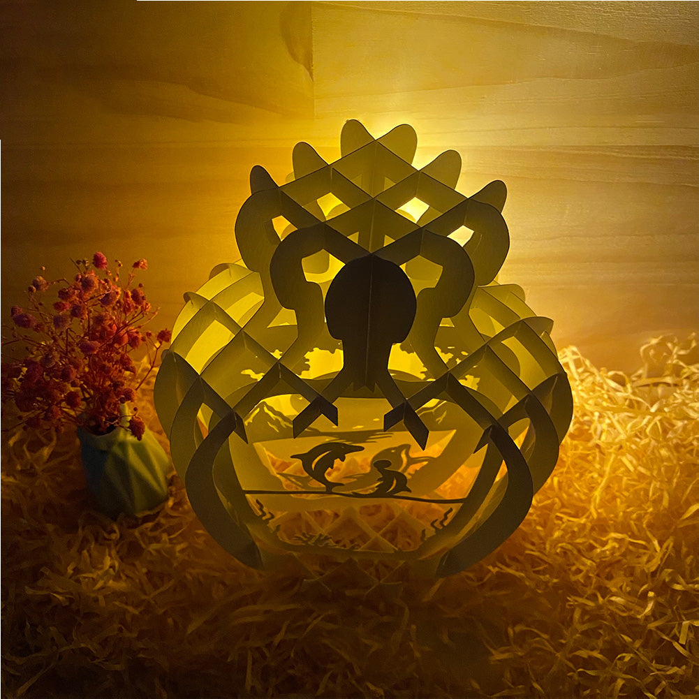 Dolphin – 3D Pop-Up Card SVG File for Cricut & Silhouette