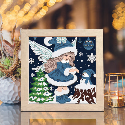 Christmas Angel – 3D Shadow Box SVG File for Cricut & Silhouette