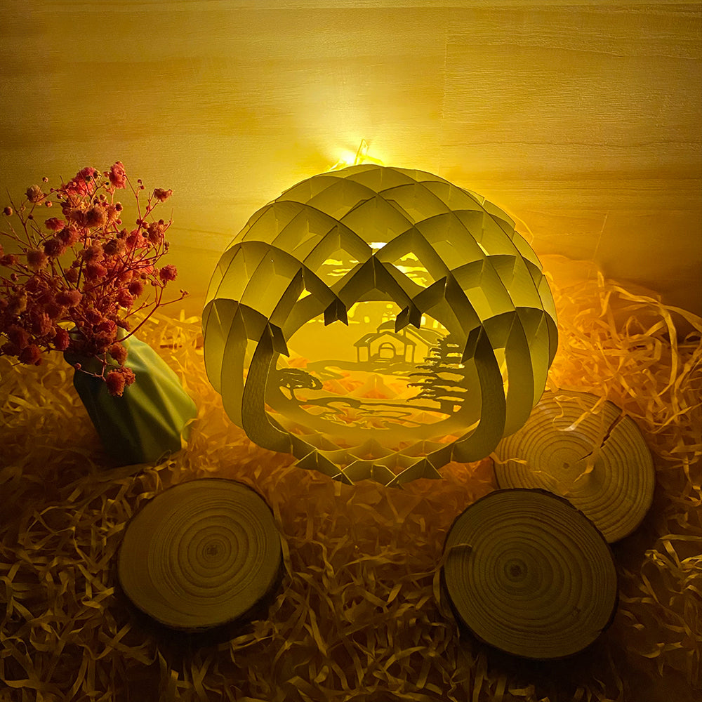 Village – 3D Pop-Up Card SVG File for Cricut & Silhouette