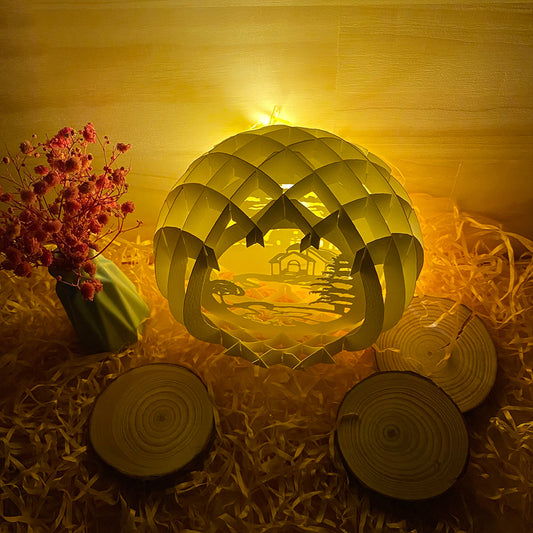 Village – 3D Pop-Up Card SVG File for Cricut & Silhouette