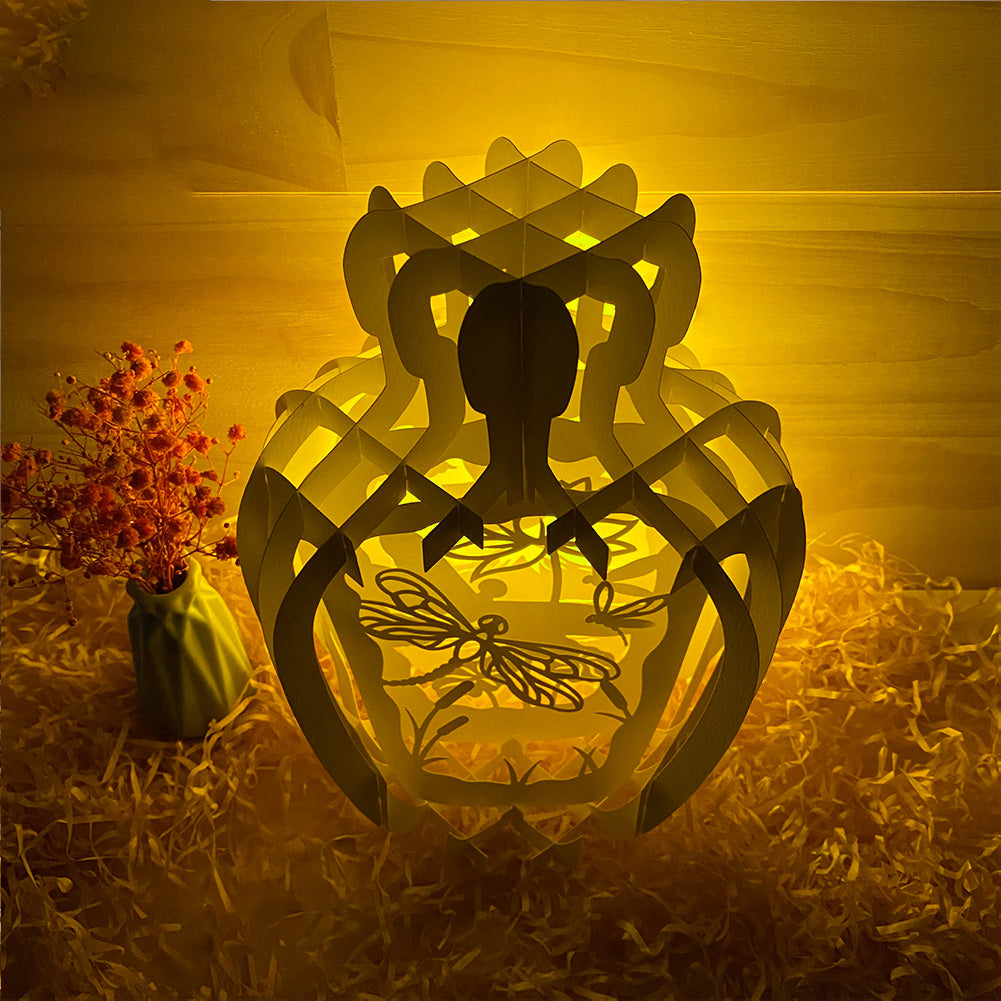 Dragonfly – 3D Pop-Up Card SVG File for Cricut & Silhouette