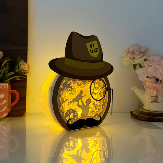 Father's Day – 3D Father's Day Hat Box File - Cricut File - VEKTOR KRAFT