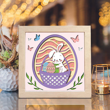 Happy Easter 2 – 3D Shadow Box SVG File for Cricut & Silhouette