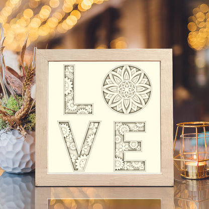 Love Sunflower – 3D Shadow Box SVG File for Cricut & Silhouette