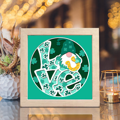 Patrick's Gnome Love – 3D Shadow Box SVG File for Cricut & Silhouette