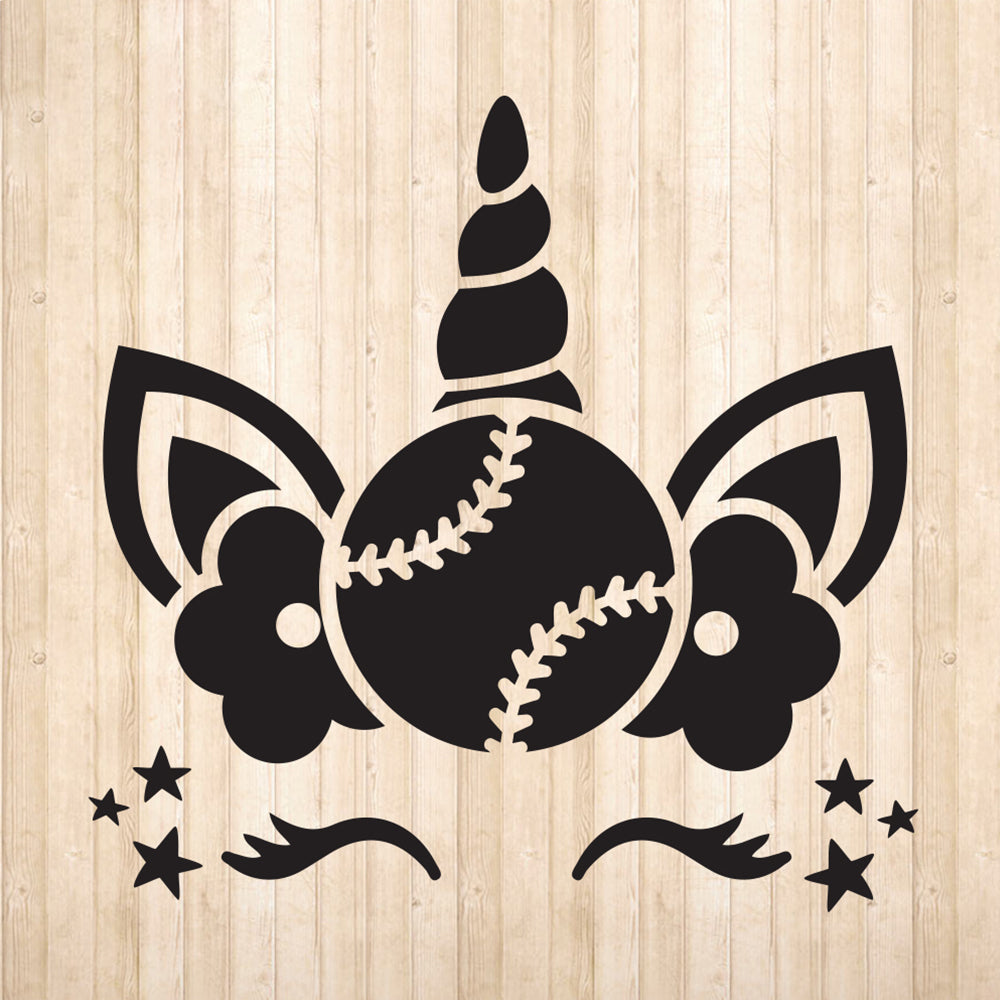 Baseball Unicorn – 3D Lightbox SVG File for Cricut & Silhouette