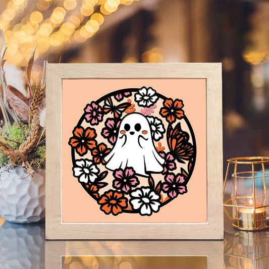 Ghost – 3D Shadow Box SVG File for Cricut & Silhouette