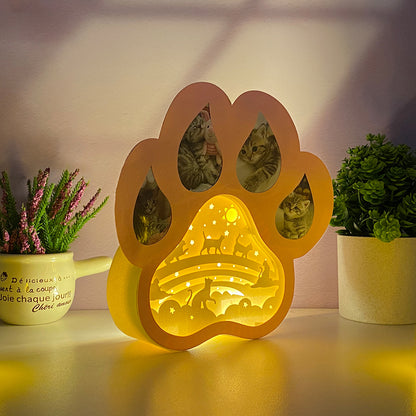 Cat Memorial 3 – 3D Box SVG File for Cricut & Silhouette