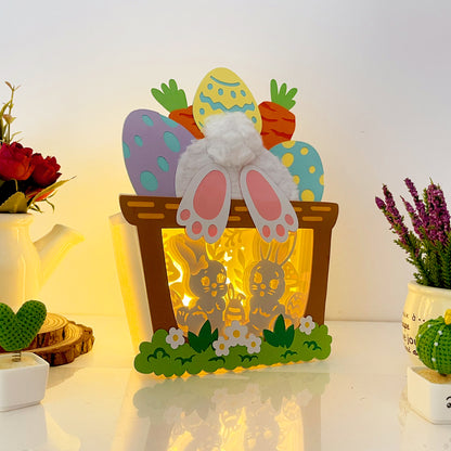 Easter Bunny 3 – 3D Easter Basket Box File - Cricut File - VEKTOR KRAFT