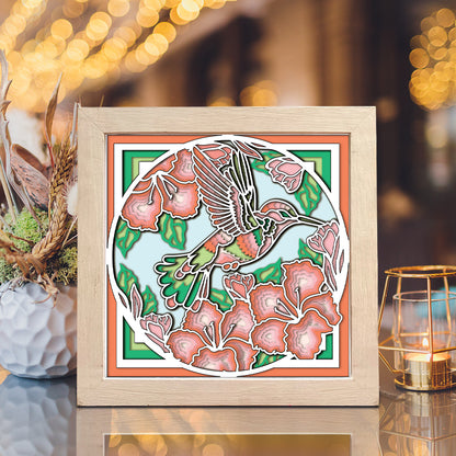 Hummingbird 6 – 3D Shadow Box SVG File for Cricut & Silhouette