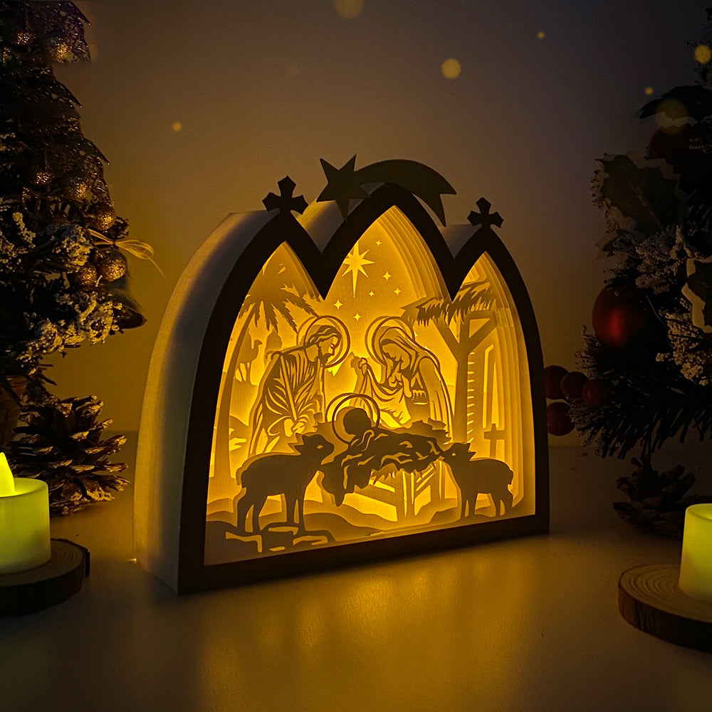 Jesus 3 – 3D Box SVG File for Cricut & Silhouette