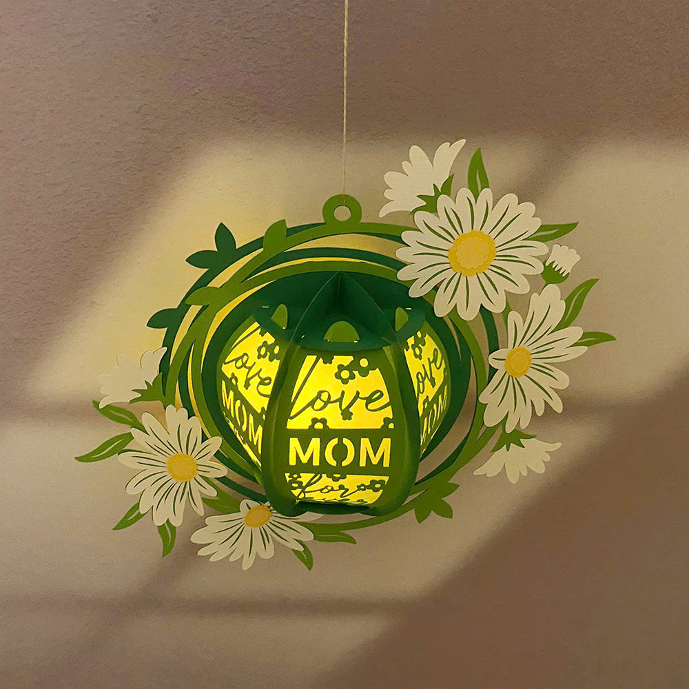 Mother's Day Love Mom - 3D Family Lantern File  - Cricut File  - VEKTOR KRAFT