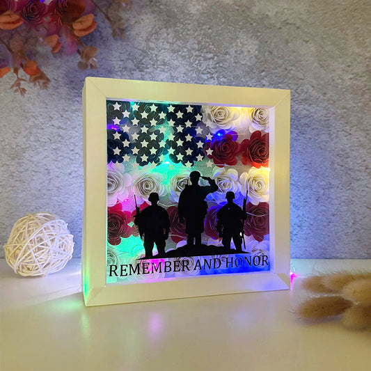 Memorial Day – 3D Shadow Box SVG File for Cricut & Silhouette