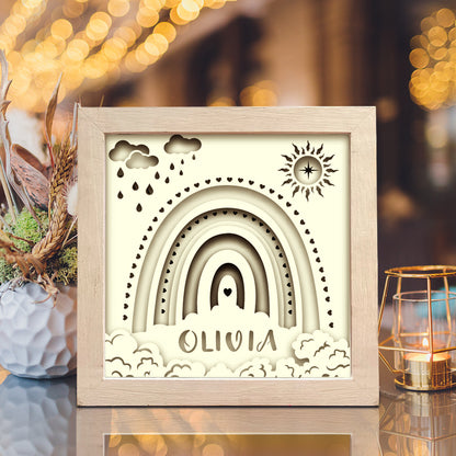 Rainbow 2 – 3D Shadow Box SVG File for Cricut & Silhouette