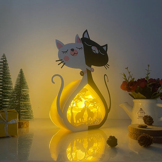 Elephant Couple – 3D Cat Love Box File - Cricut File - VEKTOR KRAFT