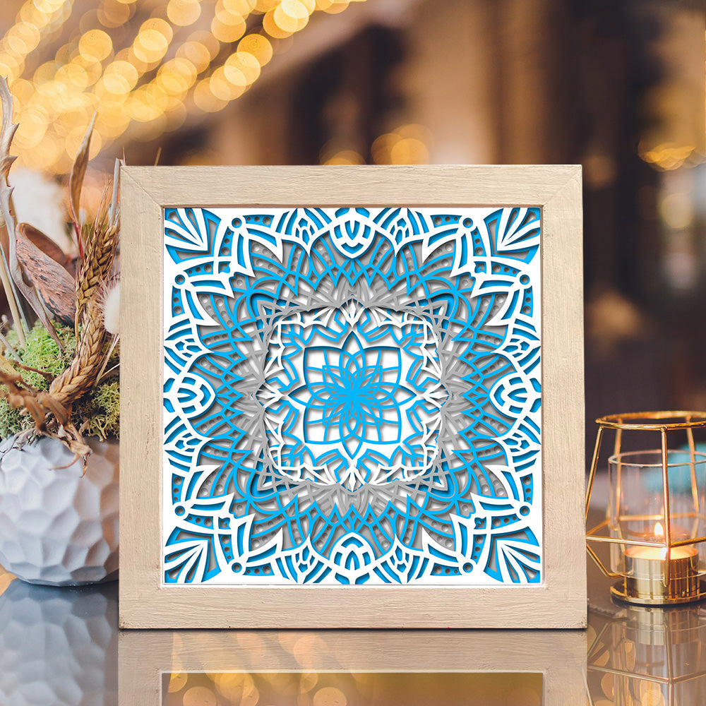 Mandala 7 – 3D Shadow Box SVG File for Cricut & Silhouette
