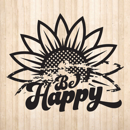 Be Happy – 3D Lightbox SVG File for Cricut & Silhouette