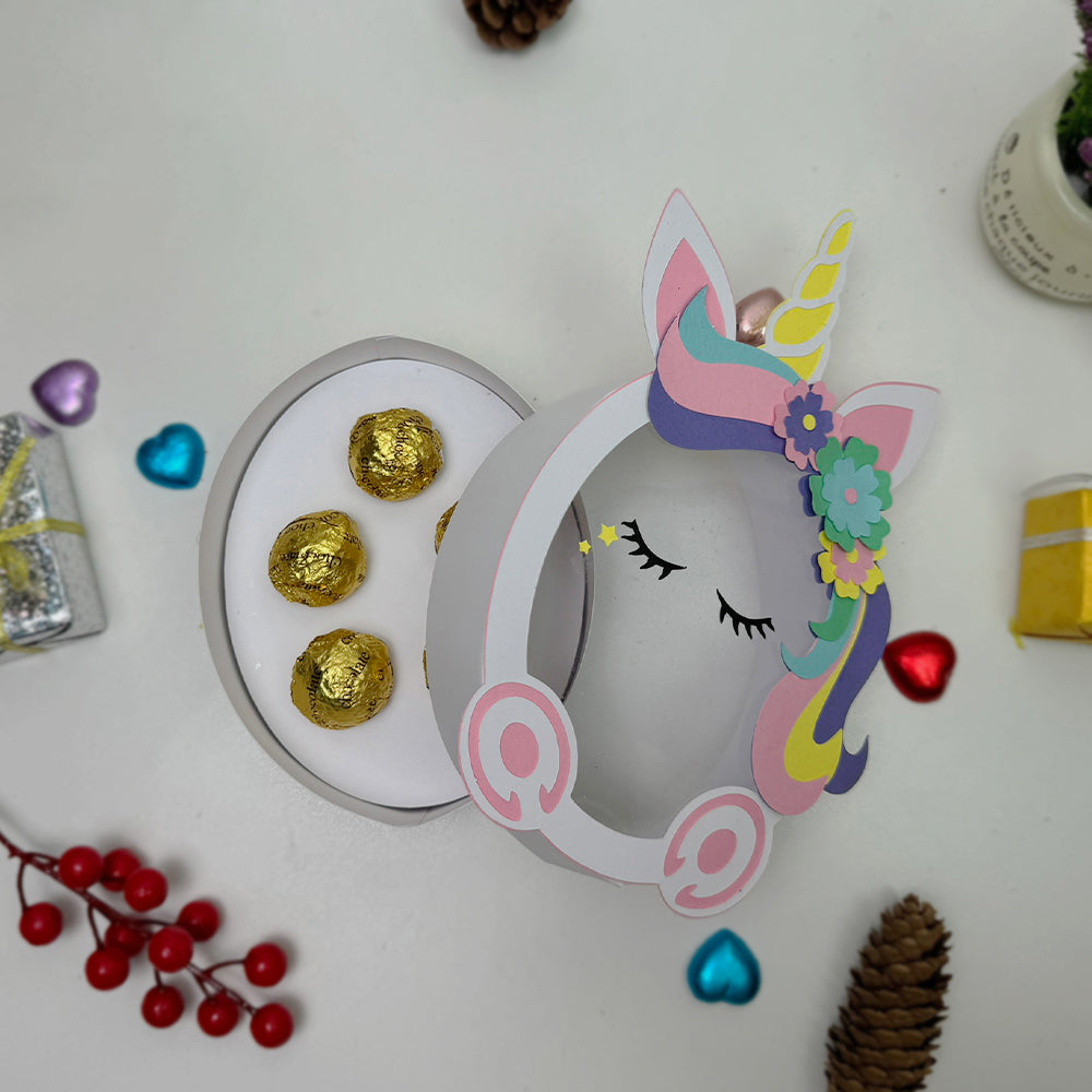Unicorn – 3D Box SVG File for Cricut & Silhouette