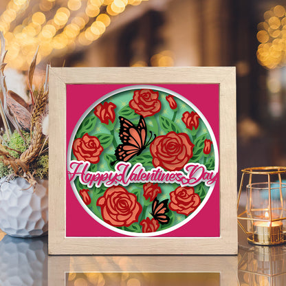 Happy Valentine's Day – 3D Shadow Box SVG File for Cricut & Silhouette