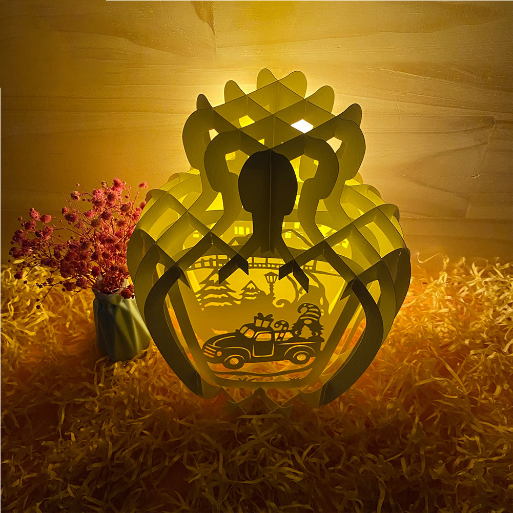 Christmas Gnome – 3D Pop-Up Card SVG File for Cricut & Silhouette