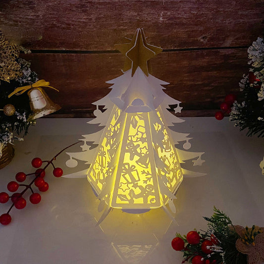 Christmas 1 - 3D Pine 2 Lantern File - Cricut File - VEKTOR KRAFT