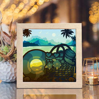 Summer Time 2 – 3D Lightbox SVG File for Cricut & Silhouette