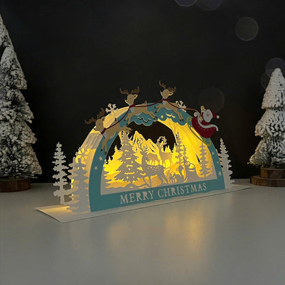 Merry Christmas – 3D Pop-Up Card SVG File for Cricut & Silhouette