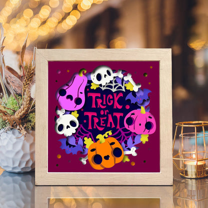 Trick Or Treat 3 – 3D Shadow Box SVG File for Cricut & Silhouette