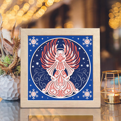 Angel 4 – 3D Shadow Box SVG File for Cricut & Silhouette