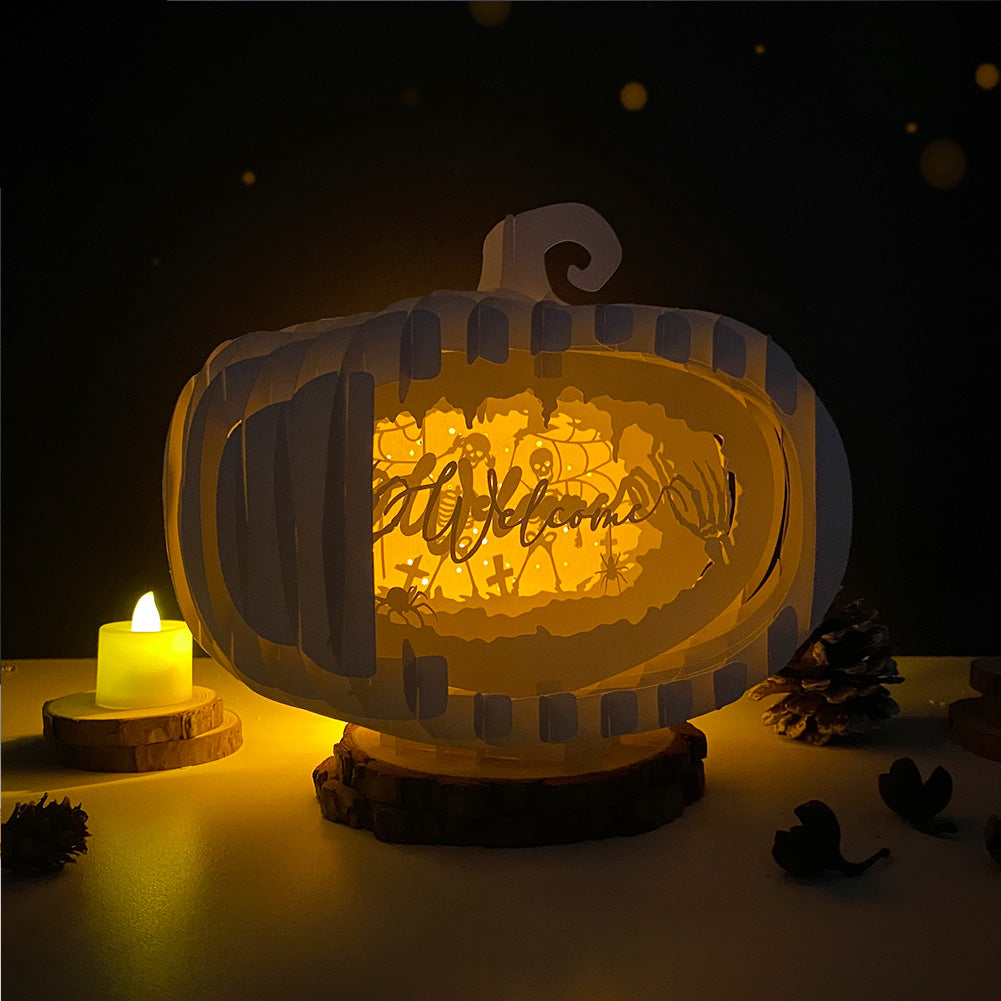 Welcome – 3D Pop-Up Card SVG File for Cricut & Silhouette