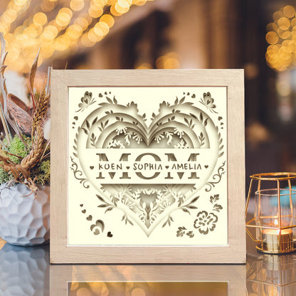 Mom 4 – 3D Shadow Box SVG File for Cricut & Silhouette