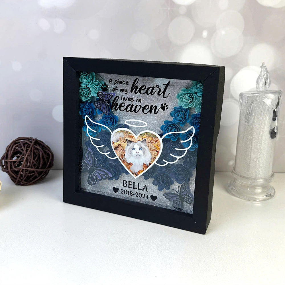 Custom Wings Pet Memorial – 3D Shadow Box SVG File for Cricut & Silhouette