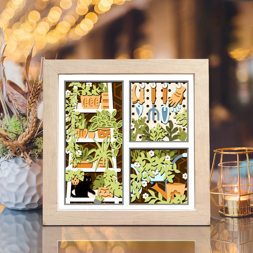 My Garden – 3D Shadow Box SVG File for Cricut & Silhouette